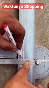 Protractor Jangka Busur Derajat Mistar Penggaris Degree 180 Drajat Ukur PR180
