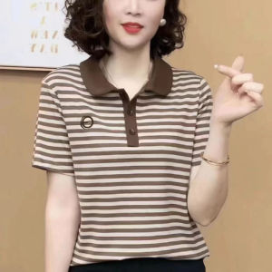 QIAOXIZI | Youthful Style Womens Summer Polo Shirt XL