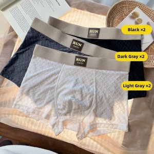 JIAZINI | Antibacterial Ice Silk Thin Summer Underwear Men Seamless