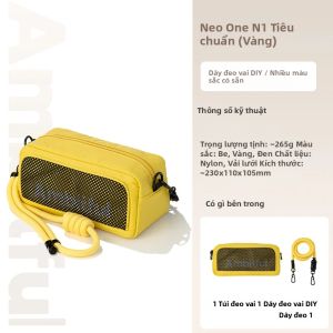 AMBITFUL | Túi Đeo Vai Ambitful Neo One N1 - Túi Xách Nhẹ Tiện Dụng Dùng Cho Du Lịch Chụp Ảnh Máy Ảnh Điện Thoại Thông Minh Màu Be Đen Vàng