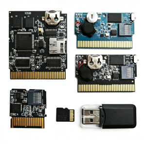 Superior Retro All in 1 EZ 16 32 Bit Video Game Card Junior Definitive Air Paralle Real-Time Clock RTC Save 8 16 32GB USB Reader