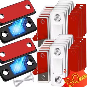 30Sets Strong Magnetic Invisible Door Closer Versatile Application Easy Mount Sturdy Metal Stylish Wardrobe Drawers Lock Home Closer