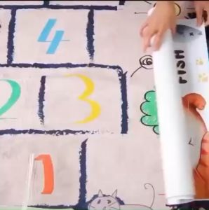 Decal trang trí tường - Combo dây lá trần treo phối Hạt Hồng ( 2 tấm )