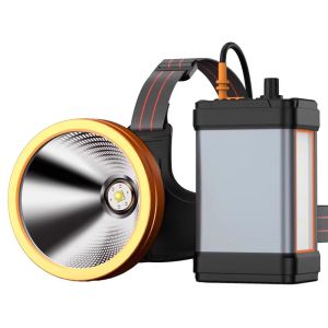 GUANGMINGDAJIANG | Đèn Pin Đeo Đầu Ánh Sáng Vàng Siêu Sáng Pin Lithium