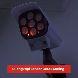 Lampu Sorot Dinding Solar Panel Tenaga Surya Matahari LED Anti Air Taman Sensor Gerak Model CCTV