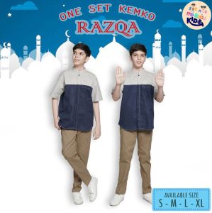 Setelan Baju Muslim Anak Laki-laki Remaja Me n You Set Koko Anak Terbaru
