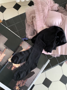 Colorful Butterfly Knot Tights Original Design Pearl Glitter Stockings Teen Girls Versatile Leggings Socks Polyester Fabric