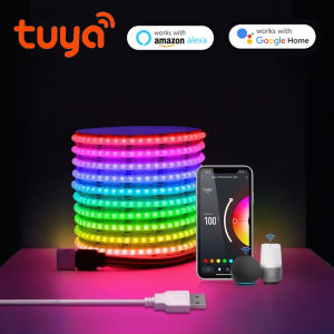 RGB LED COB Strip USB 5V TUYA WIFI/Bluetooth 2 Version Optional576Leds/m Hight Brightness RA90Smart APP Control Ambinet Lamp