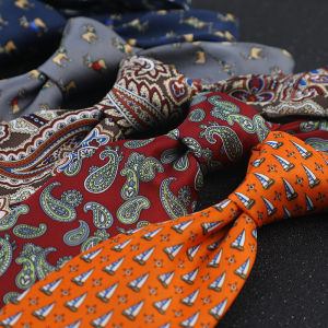 High Quality Mens Business 9cm Printing Necktie Casual Work Fashionable Wedding Direct Supply Wholesale