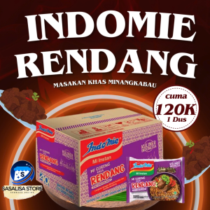 Indomie Rasa Rendang 1 Dus isi 40 Bungkus spesial masakan minang kabau Ready setiab hari pasti promo
