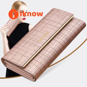I know Elegant BANYANU Womens Long Wallet with Classic Plaid Design - Perfect for Everyday Use2025 New