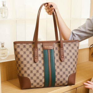 Hong Kong Brand Genuine Leather Tote Bag 2023 New Style Large Capacity Commuter Single Shoulder Bag for Women Spring Summer