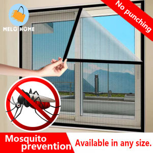 Window Anti Mosquito Fly Bug Door Window Screen Net Mesh Mosquito window net screen mosquito net Fiberglass Mesh Velcro window net household simple anti mosquito gauze detachable Mosquito Window screen net