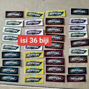 Stiker Team Sotok | Stiker Pack Isi 36 Biji | Stiker Cromo