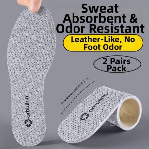 LINGMIAO | Summer Men Ultra-Thin Moisture-Wicking Anti-Bacterial Deodorizing Non-Slip Sport Shock Absorption Insoles