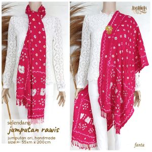 Goenzshop Selendang  Jumputan Rawis Batik Solo Premium