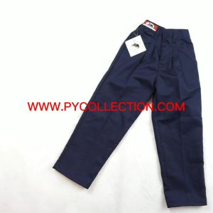 🔸SELUAR SEKOLAH RENDAH PANJANG BIRU ( PINGGANG GETAH ) - BAJU SEKOLAH JENAMA BLACK CAT - BC021