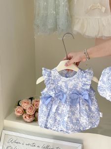 Baby Summer Outfit Cute Romper Summer Newborn Girl Baby Crawling Clothes Thin Lace Strap Baby Bottom Covering Clothes