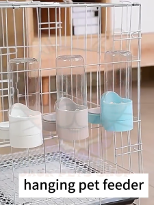 1200ML Pet Hanging Water Dispense Cage Automatic Dispenser Feeder For Cat Dog Large Capacity