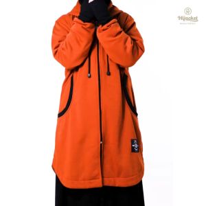 Hijacket Elektra Original Teracotta Jaket Hijab Muslimah Jaket Wanita Panjang Untuk Hijaber