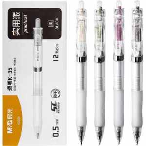 Quick-Dry Neutral Pen Water Pen Transparent Model Office Supplies Stationery for Students Exams Business Signature Pen