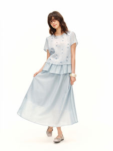 DUSHU | Slimming Elegant Blue Suit