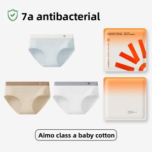 Aimo | Pure Cotton Antibacterial Triangle Underwear Womens Seamless Comfortable Shorts Mid-Waist Design Youth-friendly Briefs