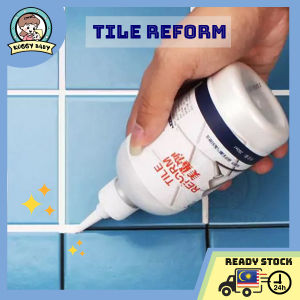 KOGGY Tile Reform Gap 280ML Refill Agent Coating Mold Cleaner Repair Glue 280ml Original LKB Tile Reform (White) Waterproof Gap Filler Sealant Grouting Fix Tiling Repair Glue PENGISI JUBIN兰康保美缝剂