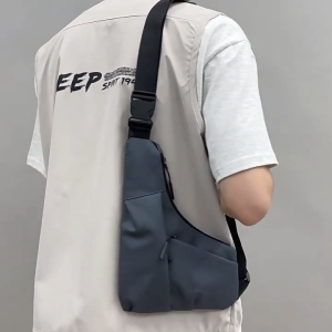 Mens Triangle Simple Single Shoulder Crossbody Bag