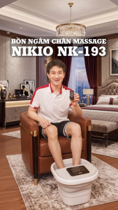Bồn Ngâm Chân Máy Massage Chân Nikio NK-193 - Gấp Gọn Tiết Kiệm Không Gian Đun Nóng Tự Động Điều Chỉnh Nhiệt Độ Linh Hoạt