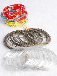 Handmade DIY Elastic Memory Steel Ring Wire Bracelet Circle Necklace Jewelry Accessories for Beading And Stringing