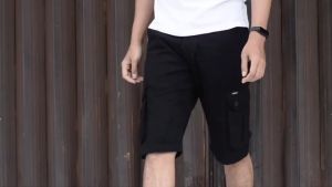 Carnos - Celana Cargo Pendek Pria Hijau Army