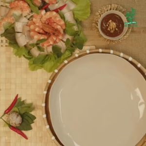 Thùng Bánh Tráng Ba Cây Tre Gỏi Cuốn 22Cm Tròn 340G X44
