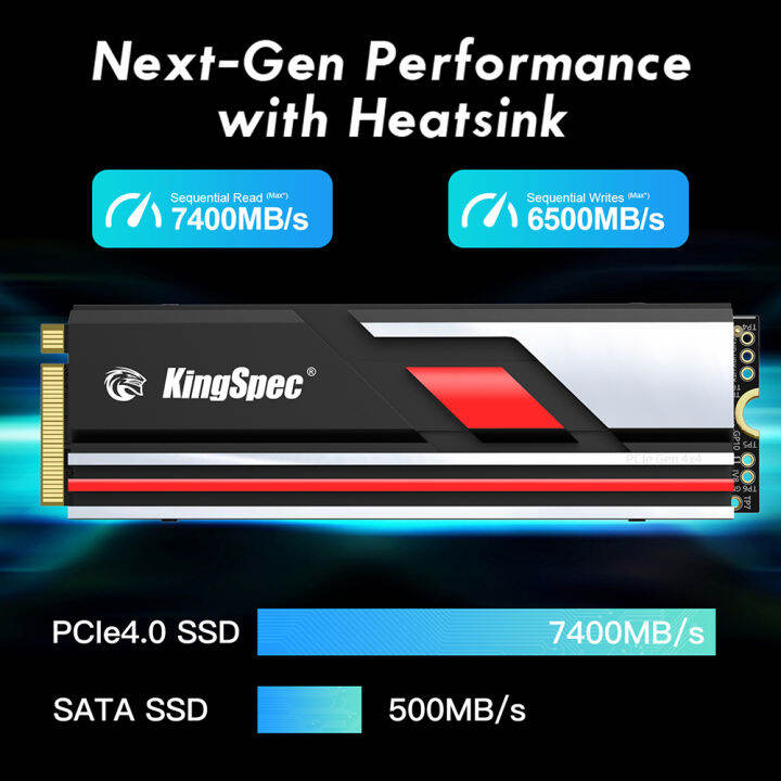 KingSpec SSD 1tb 2tb 4TB 512gb SSD NMVe M2 PCIe 4.0 X4 M.2 2280 NVMe ...