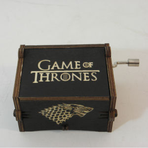 Harry Potter Wind-Up Music Box Mini Wooden Hand-Cranked Sky City Creative New Year Gift Precise Workmanship Musical Toy