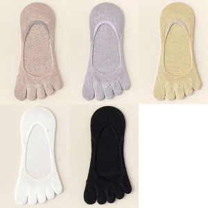Bendu | Cotton Summer Anti-odor Non-slip Five-Toe Invisible Boat Socks