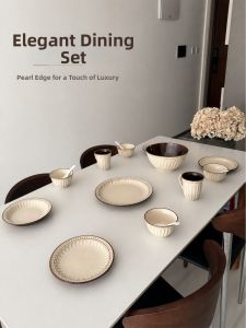 mornenjoy | Wabi-sabi Style Vintage Ceramic Dinnerware Set