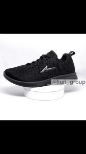 FIURI - Ando - BSC 33 35 33-43 Full Hitam - Sepatu Kets Wanita - Sepatu Sneakers Wanita - Sepatu Olahraga Sport Wanita - Sepatu Casual - Sepatu Jogging Lari Fitness Gym Senam Wanita - Sepatu Anak Perempuan Cewek -Sepatu Sekolah Bertali SD SMP SMA