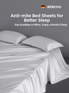 BENCHU | Dust Mite Prevention 100s Cotton Bed Sheet