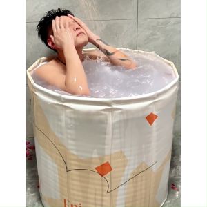 Bồn tắm gấp gọn cho người lớn cao cấp độ dày 7 lớp với 12 tấm ván bọc xung quanh chắc chắn ráp láp dễ dàng Zochico