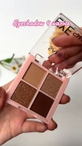 SANIYE 4 Warna Eyeshadow Glitter Palet Eye Shadow Mata Menarik Kosmetik E0459