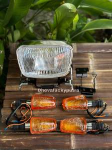 LAMPU DEPAN RX KING NEW OVAL SET SEIN BRAKET