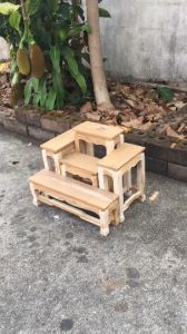 ตัวลูกโต๊ะหมู่บูชาไม้สัก หมู่ 5 หน้า 5 กว้าง 46 ซม. ยาว 85 ซม. สูง 40 ซม. (เฉพาะตัวลูก)