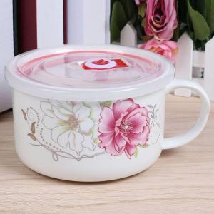 YUYOU | Ceramic Bowl With Handle Sealable Lid