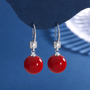 Elegant Long Pearl Drop Earrings Womens Fashion Silver Jewelry Fish Girl Design Luxury Feelings Fresh out New Style