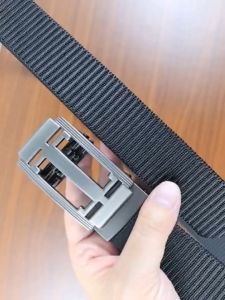 Tactical Belt 2024SWAT Combat Military Equipment Men Nylon Metal Buckle Knock Off Belts Carry Waist Belt 120cm black