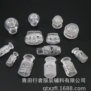 Dây Rút Khóa Đàn Hồi Dây Buộc Dây Điều Chỉnh Dây Buộc Quần Áo Dây Giày Khóa Lò Xo Nhựa Mũi Lợn Lỗ Đôi Khóa Thắt Lưng Đồng Hồ Treo