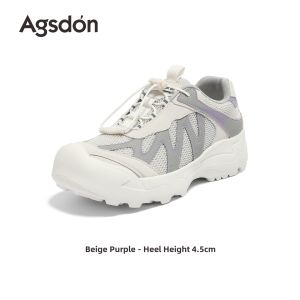 Agsdon | Thick Sole Breathable Lightweight Outdoor Hiking Dad Sneakers