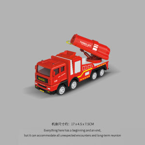 Inertia Driven Childrens Fire Truck Toy Water Spraying Rescue Ladder Car Firefighter Water Cannon Vehicle Boys Cloud Ladder