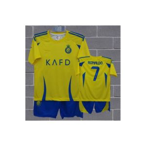COD/ setelan baju sepakbola anak laki laki/ baju bola alnasr ronaldo navy/ baju bola ronaldo anak